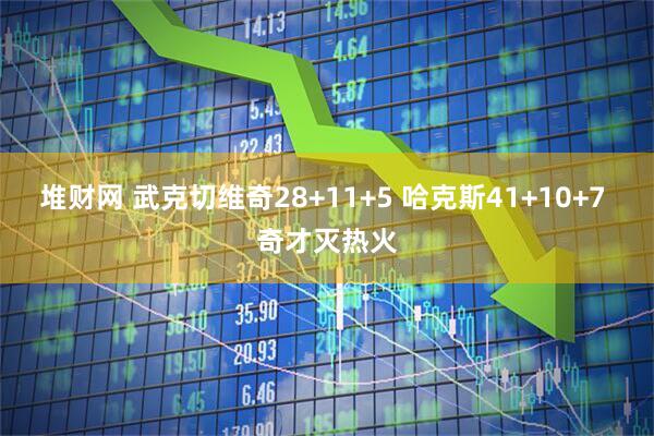 堆财网 武克切维奇28+11+5 哈克斯41+10+7 奇才灭热火