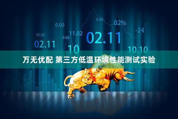 万无优配 第三方低温环境性能测试实验