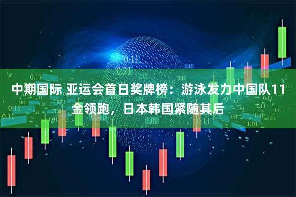 中期国际 亚运会首日奖牌榜：游泳发力中国队11金领跑，日本韩国紧随其后